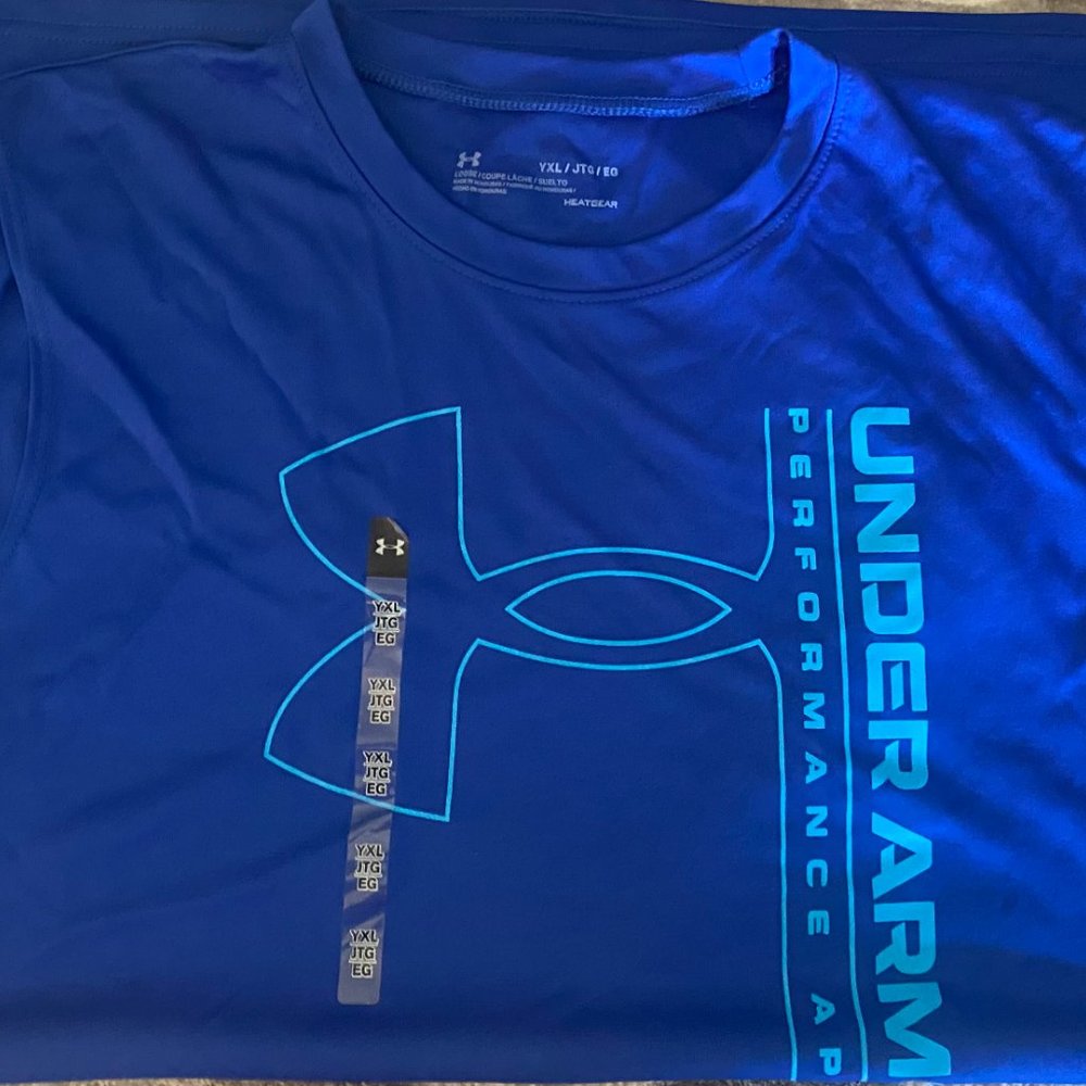 Boys UA Tech Hybrid Print Fill Tank - YXL